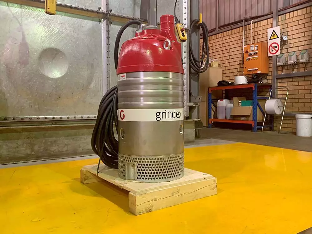 The Grindex Maxi pump is popular in the mining environment as the pump can run dry without operational interruptions.